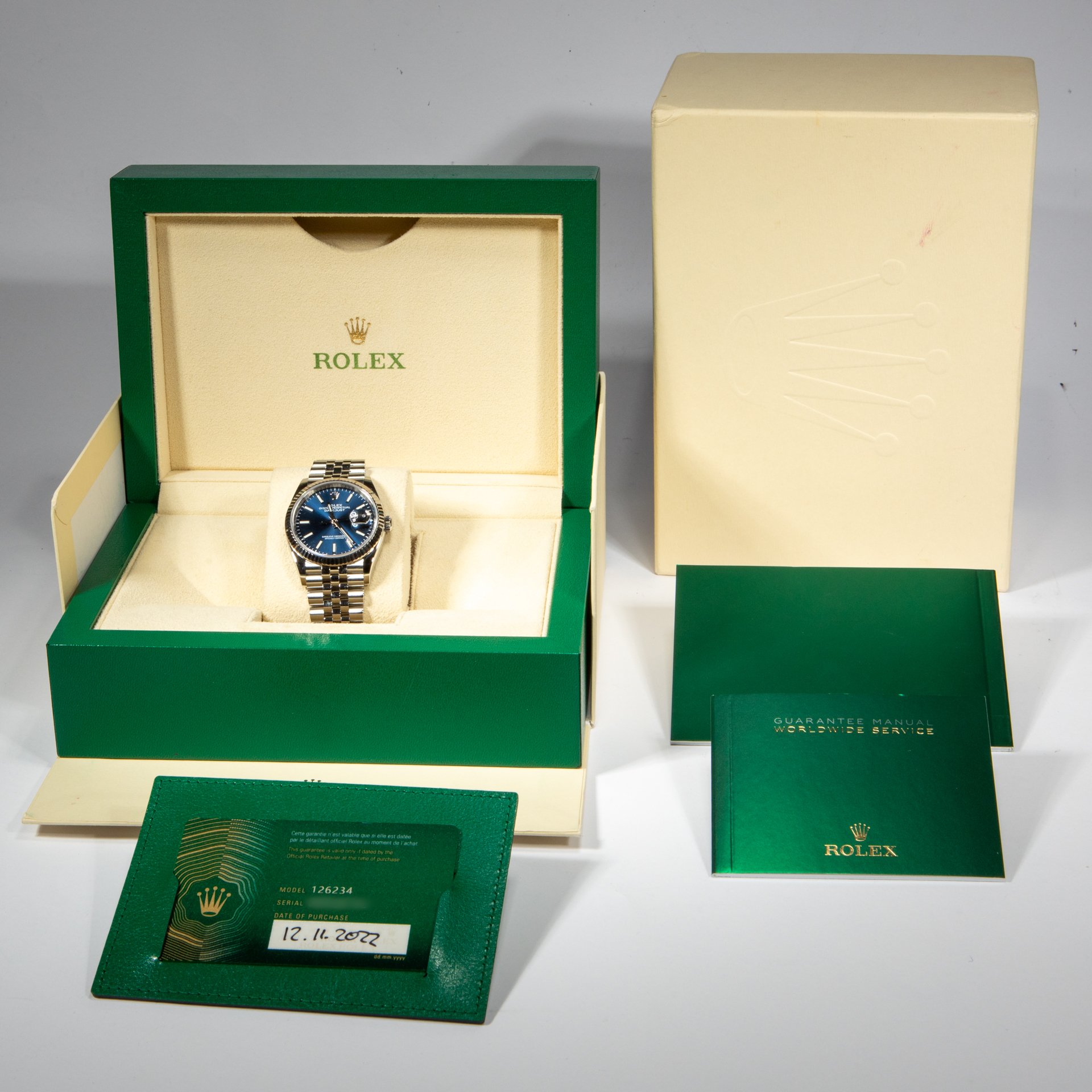 Rolex Datejust 36mm Bright Blue Dial Jubilee - Image 2