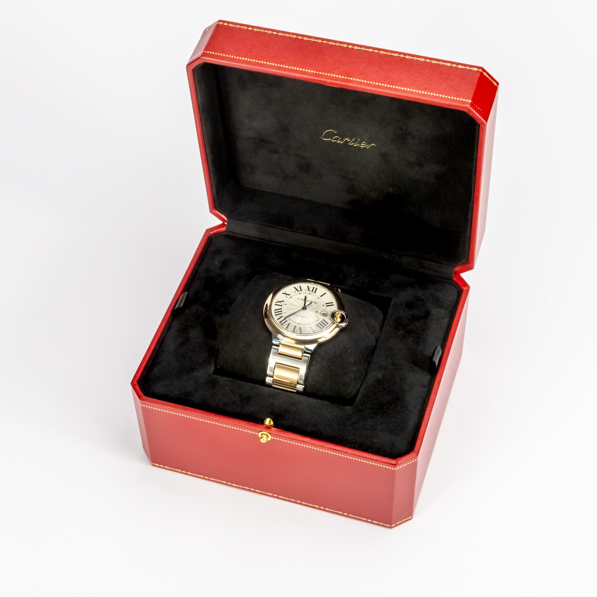 Cartier Ballon Bleu 42 Yellow Gold & Steel - Image 2