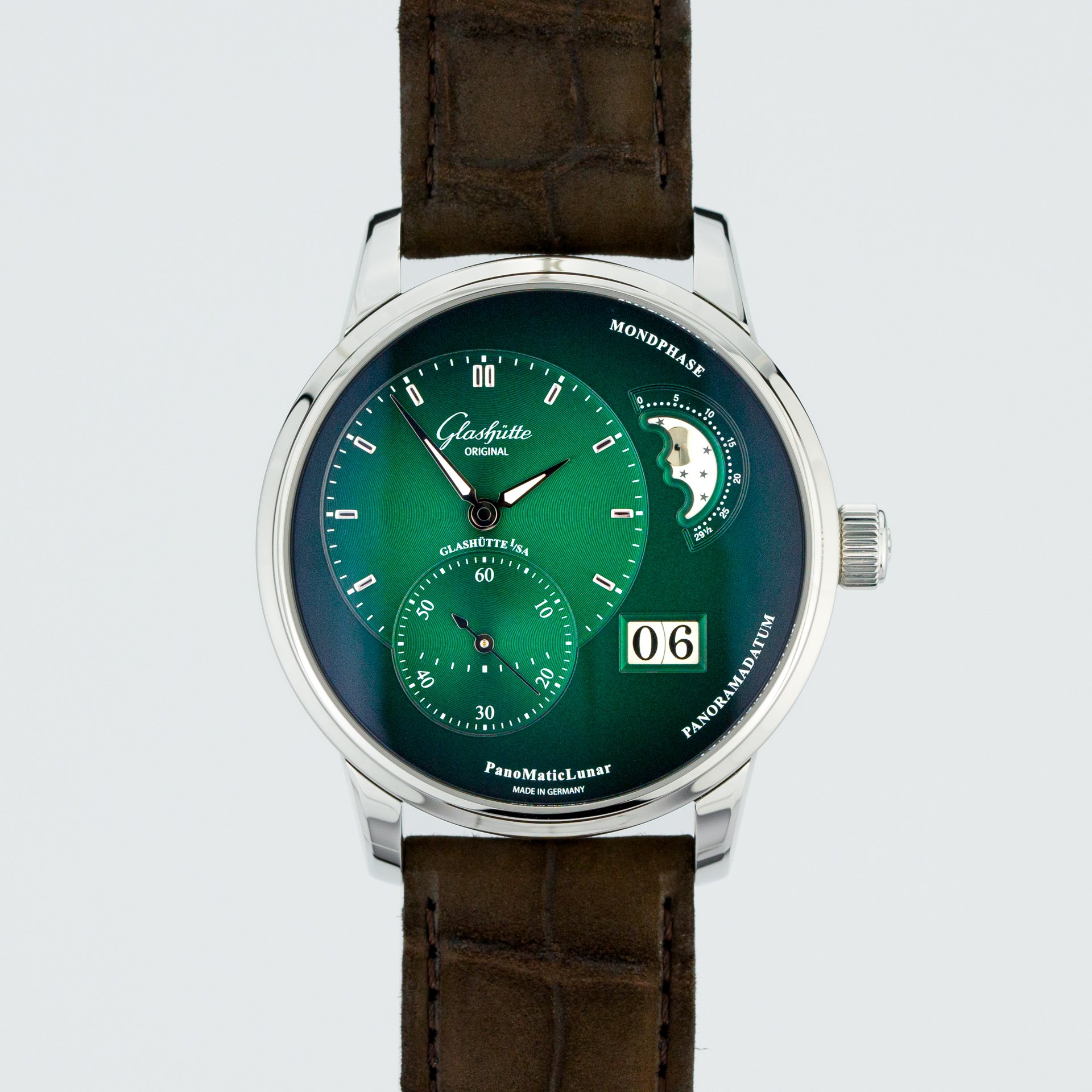 Glashütte Original PanoMatic Lunar Green Dial