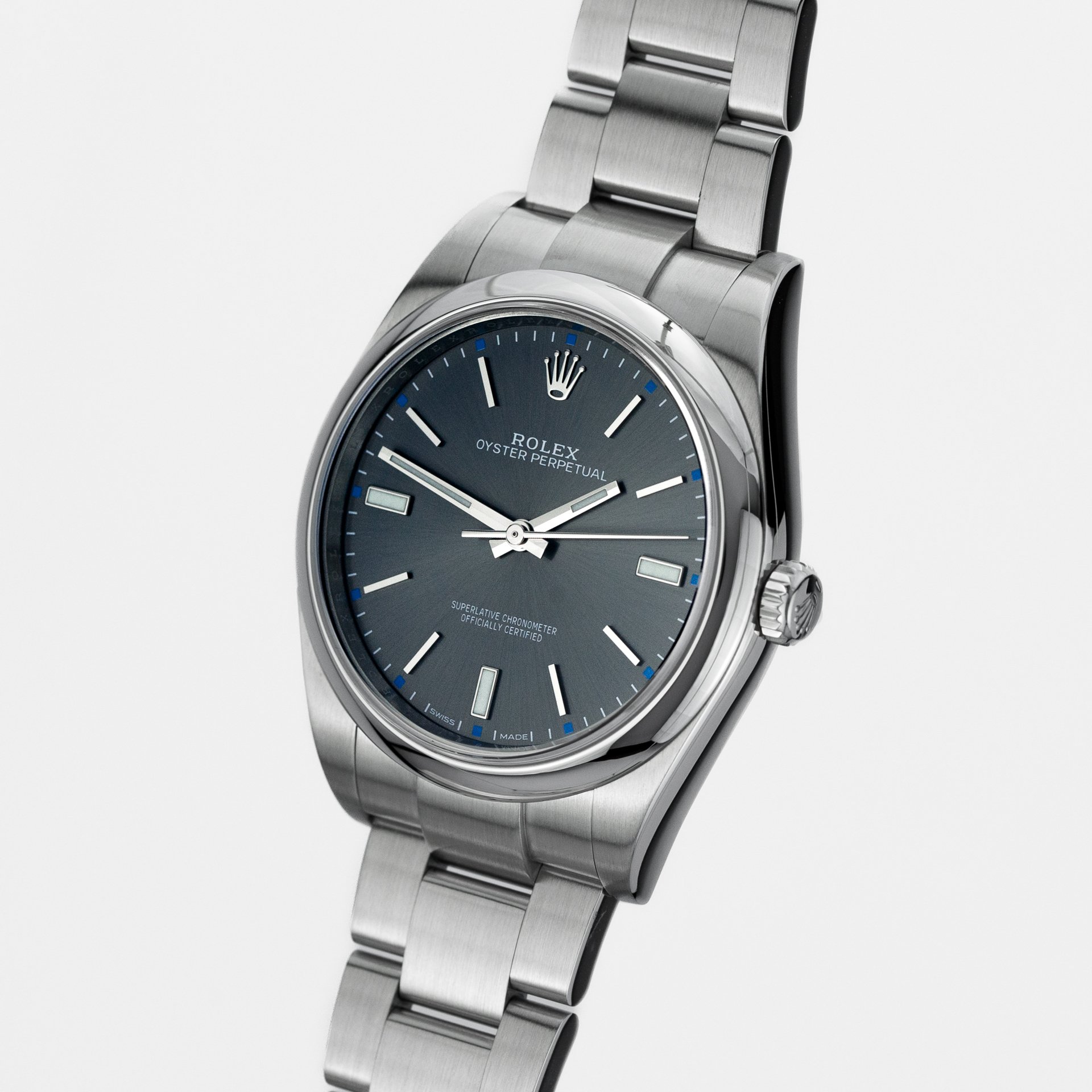 Rolex Oyster Perpetual Dark Rhodium Dial - Image 2