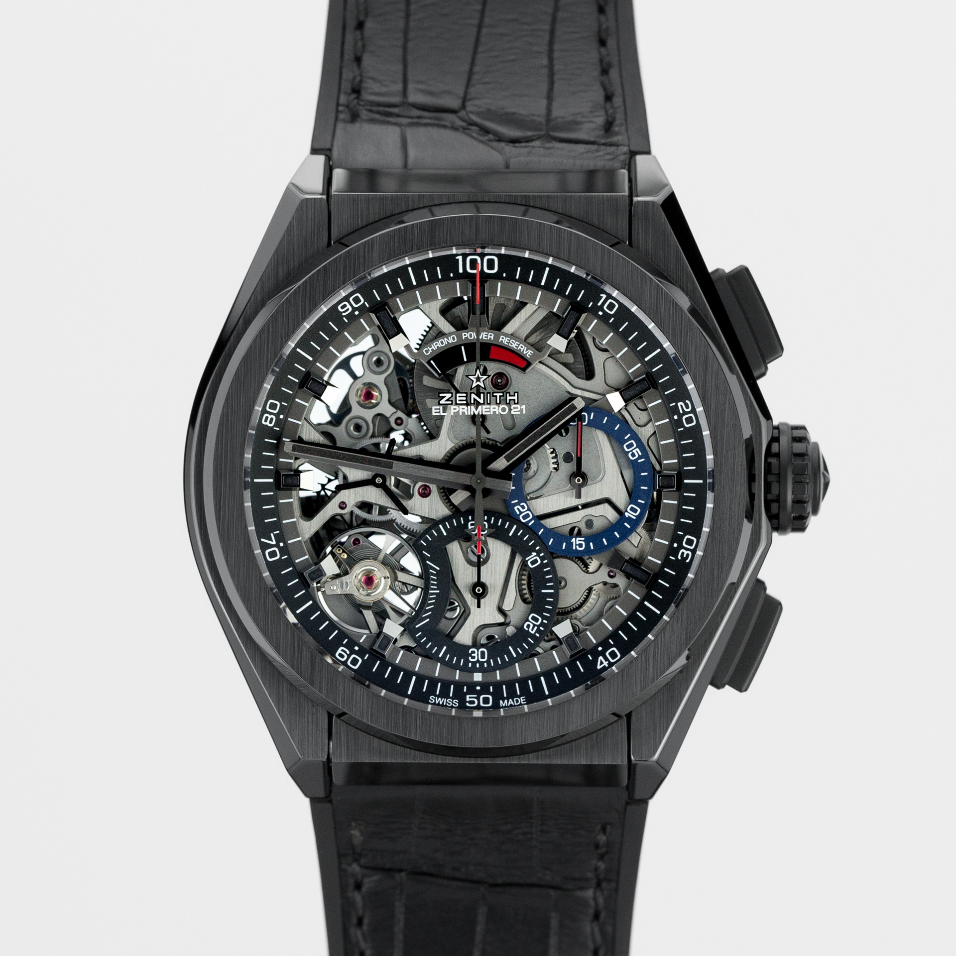Defy 21 El Primero Chronograph Ceramic Skeleton - Image 1
