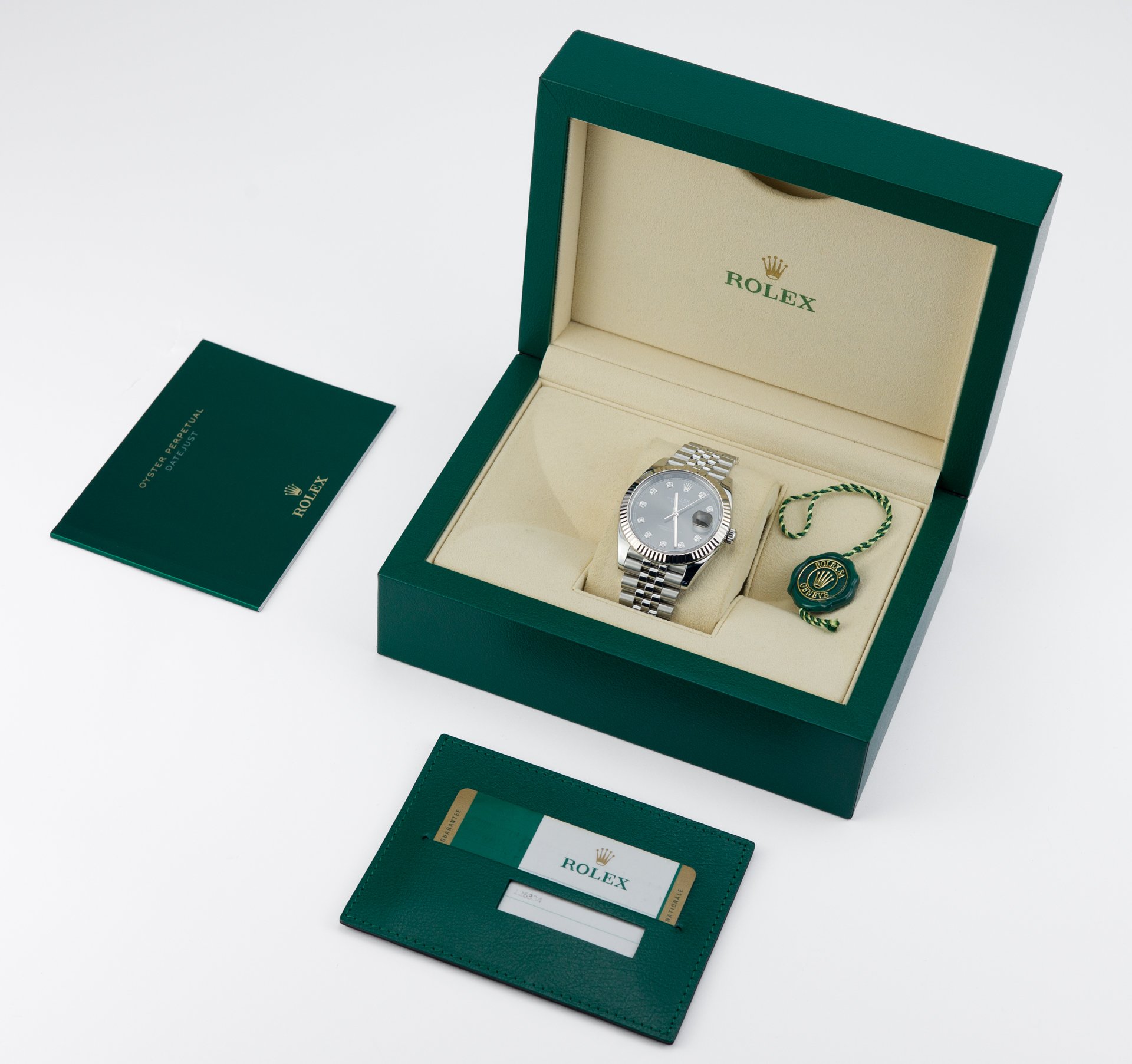 Rolex Datejust 41 Dark Rhodium Diamond Dial - Image 2