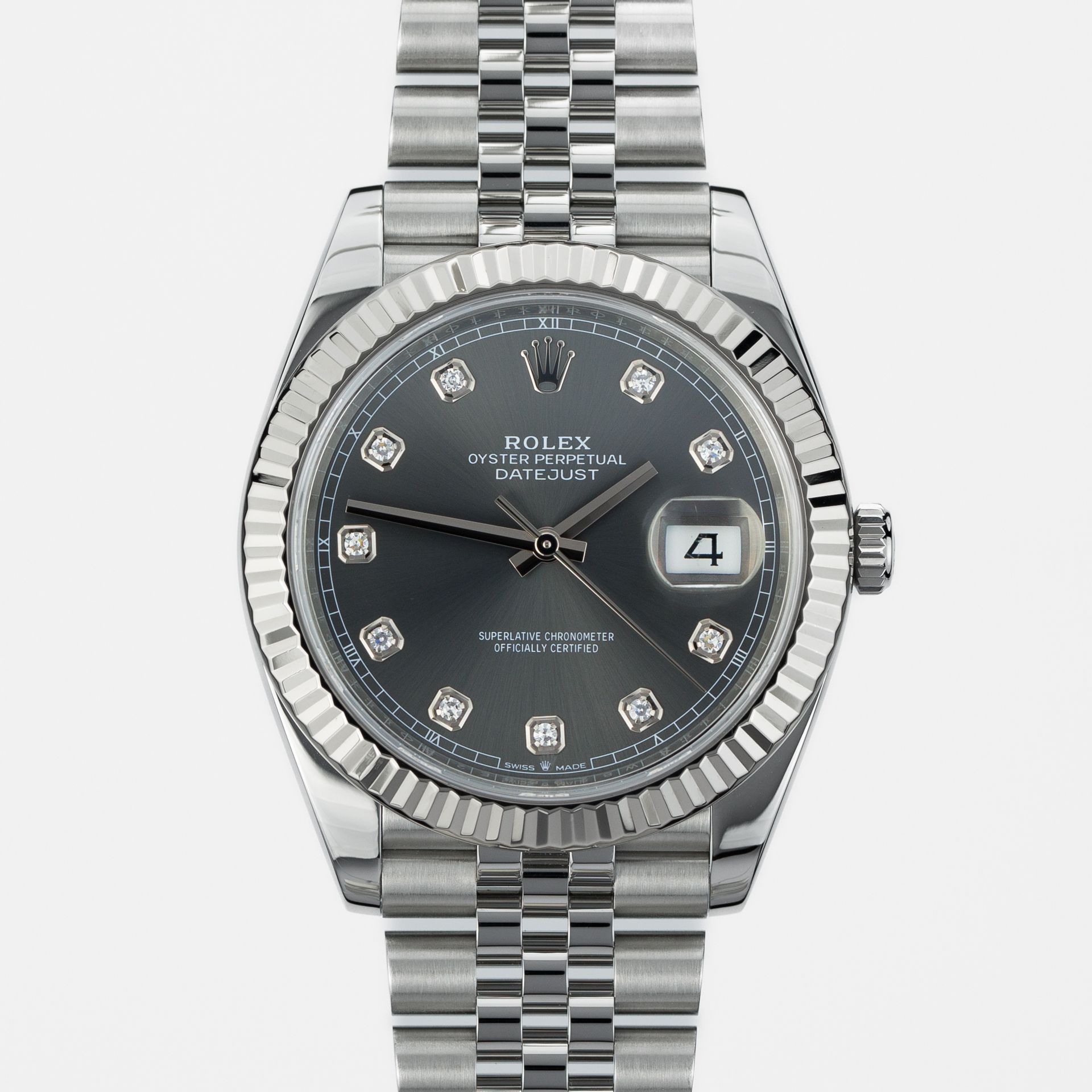 Datejust 41 Dark Rhodium Diamond Dial - Image 1