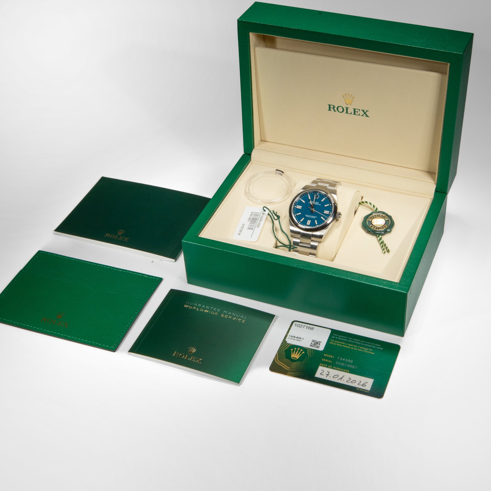 Rolex Oyster Perpetual 41mm Med Blue - Image 2