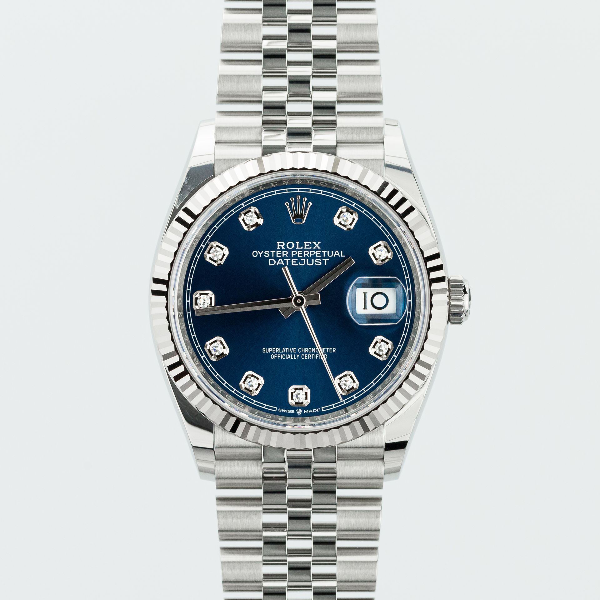 Datejust 36mm Blue Diamond Dial on Jubilee - Image 1