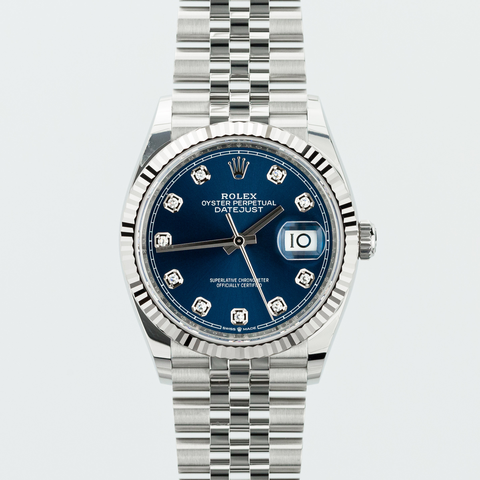 Datejust 36mm Blue Diamond Dial on Jubilee - Image 1