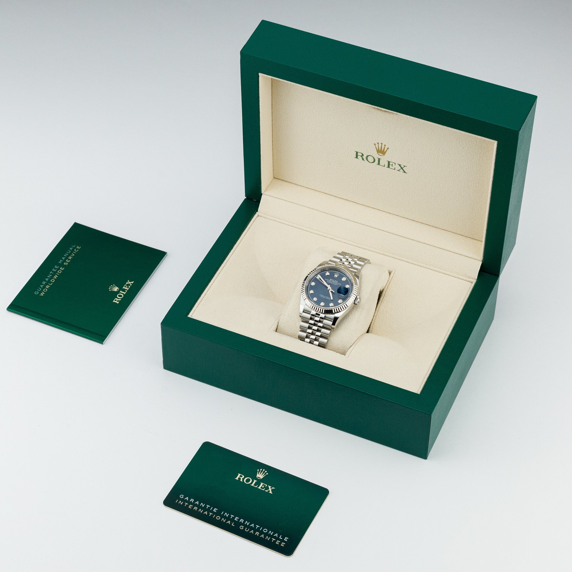 Rolex Datejust 36mm Blue Diamond Dial on Jubilee - Image 2