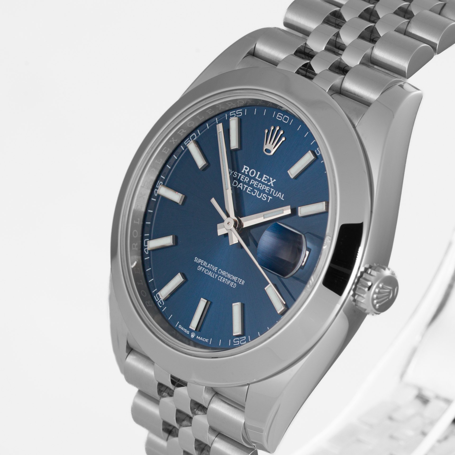 Rolex Datejust 41 Bright Blue DIal Jubilee Bracelet - Image 2
