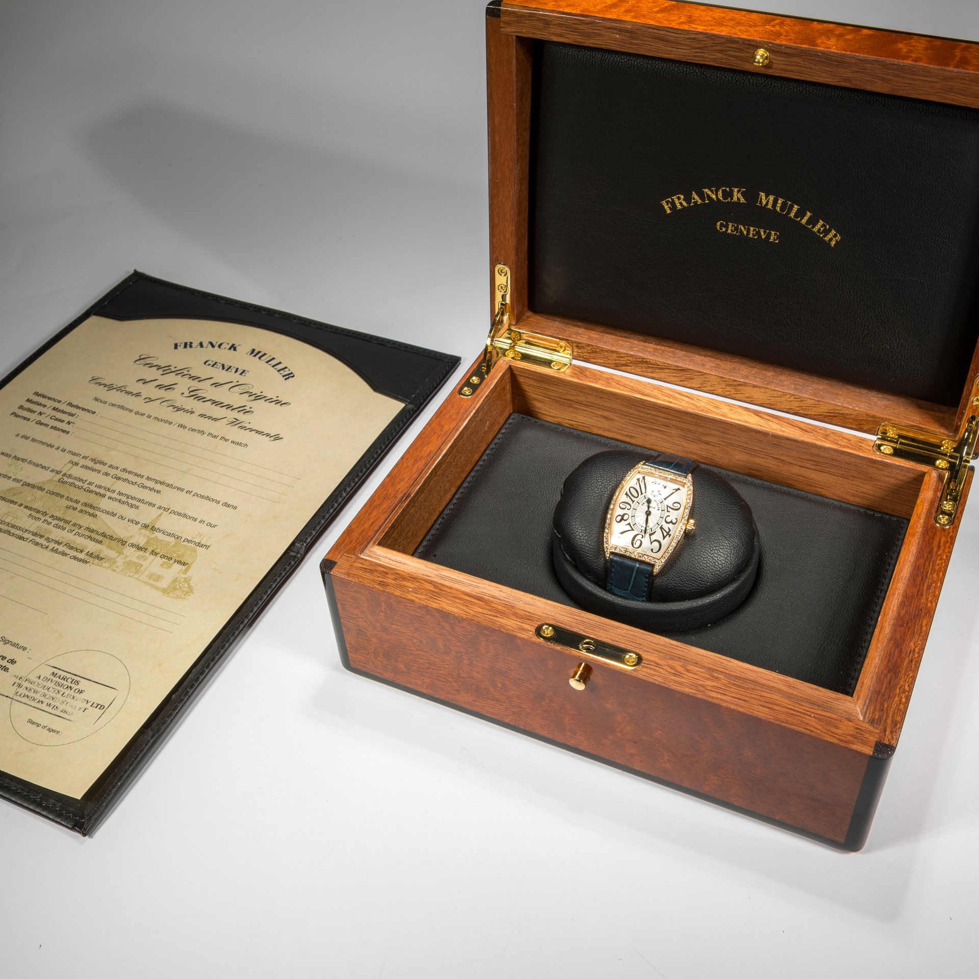 Franck Muller Cintree Curvex 18K Yellow Gold Diamond - Image 2