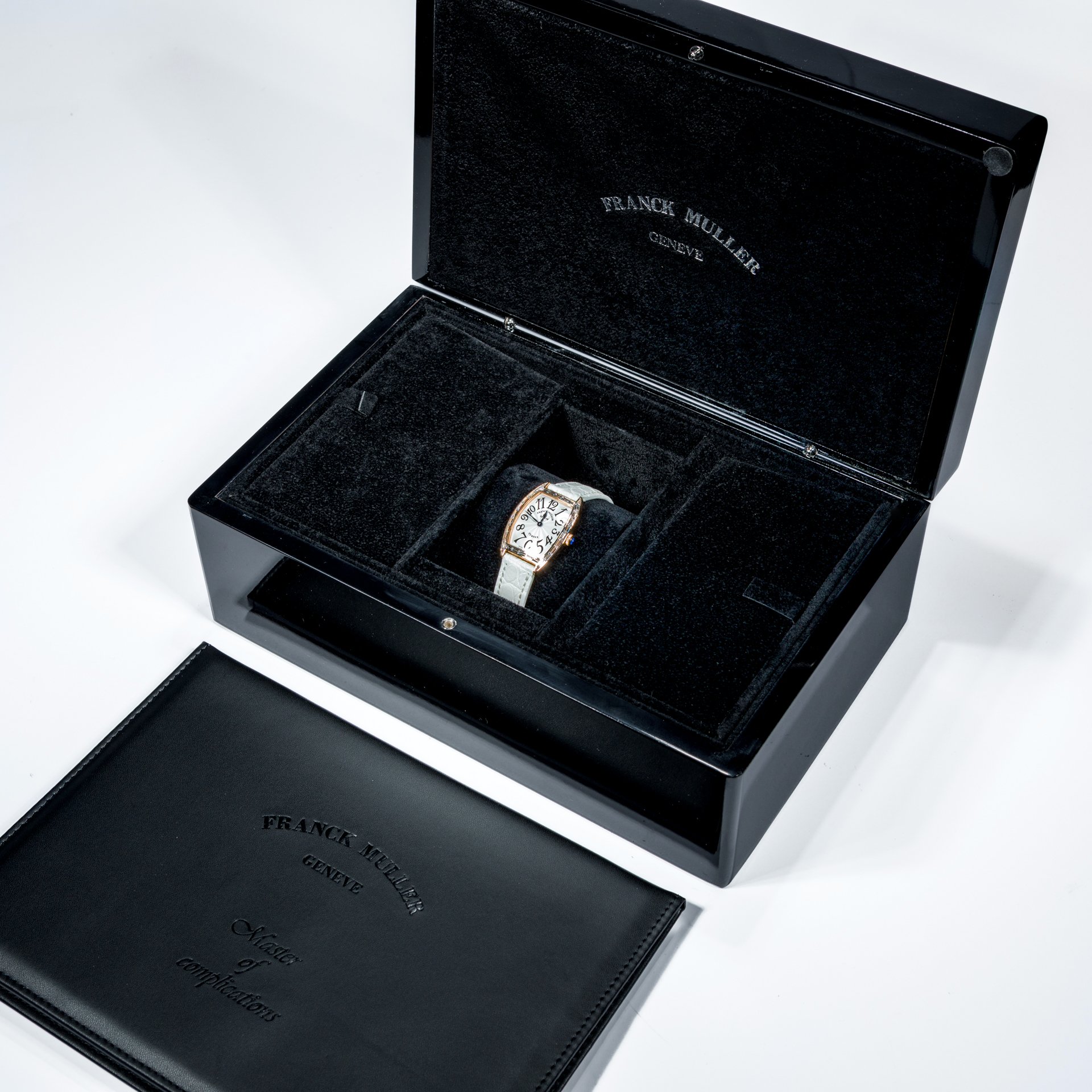 Franck Muller Cintree Curvex 18K Rose Gold Baguette Diamond - Image 2