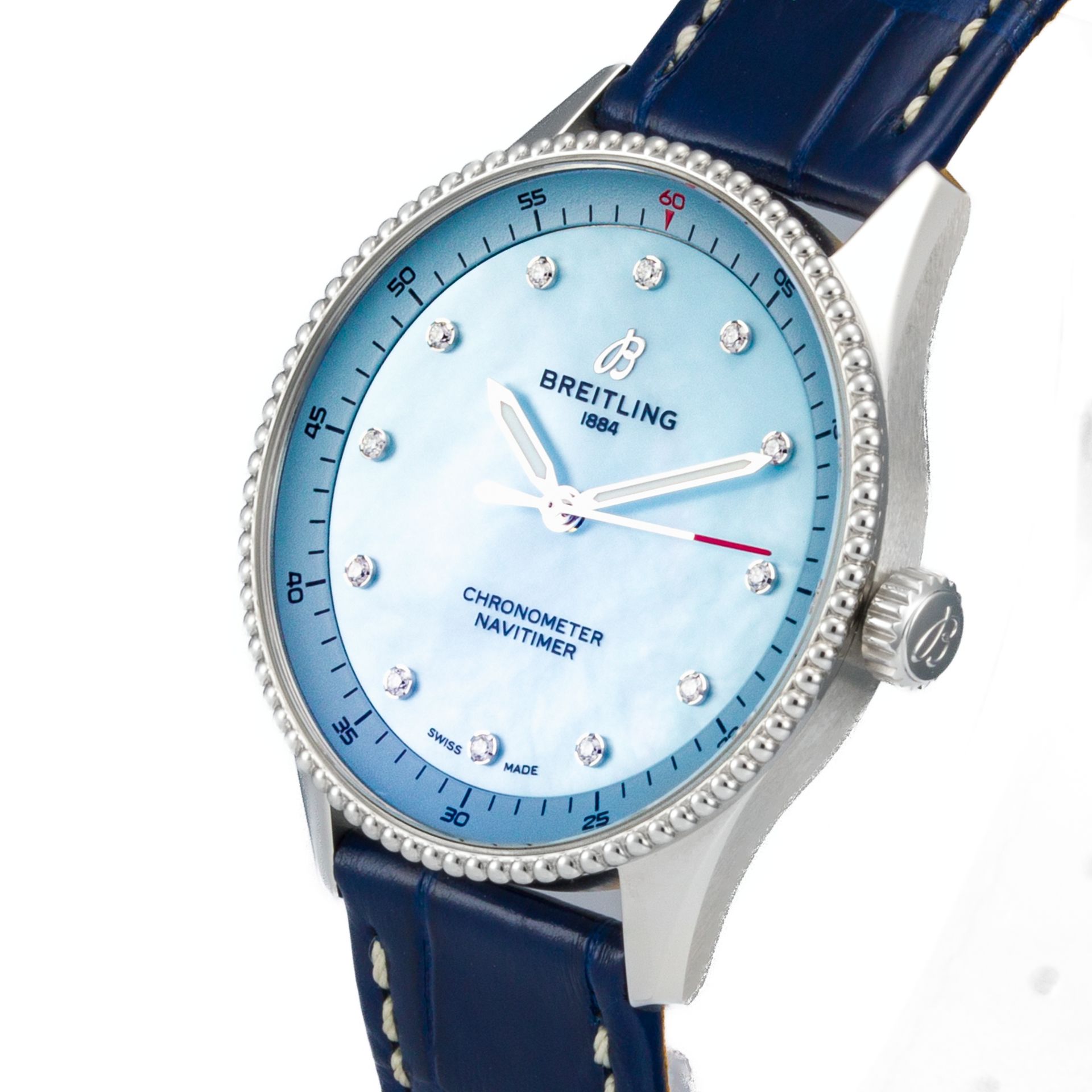 Navitimer Lady 32mm Mother of Pearl Diamond Dial - Image 6