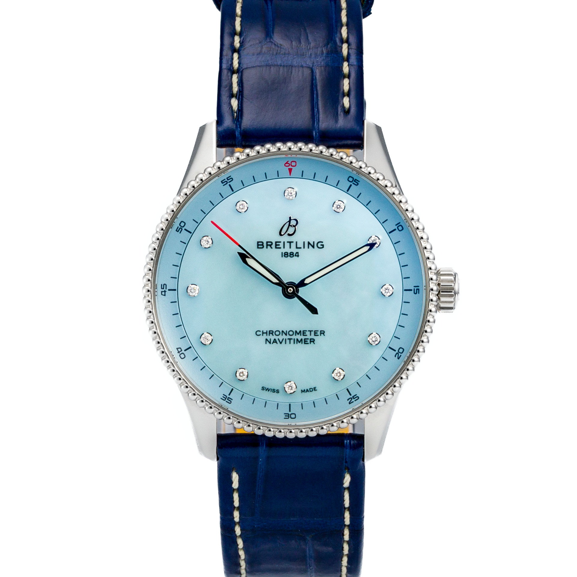 Navitimer Lady 32mm Mother of Pearl Diamond Dial - Image 1
