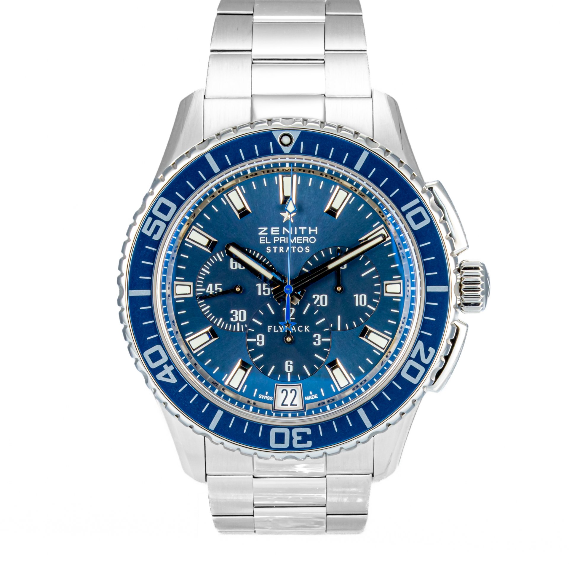 Zenith El Primero Stratos Flyback Chronograph Blue