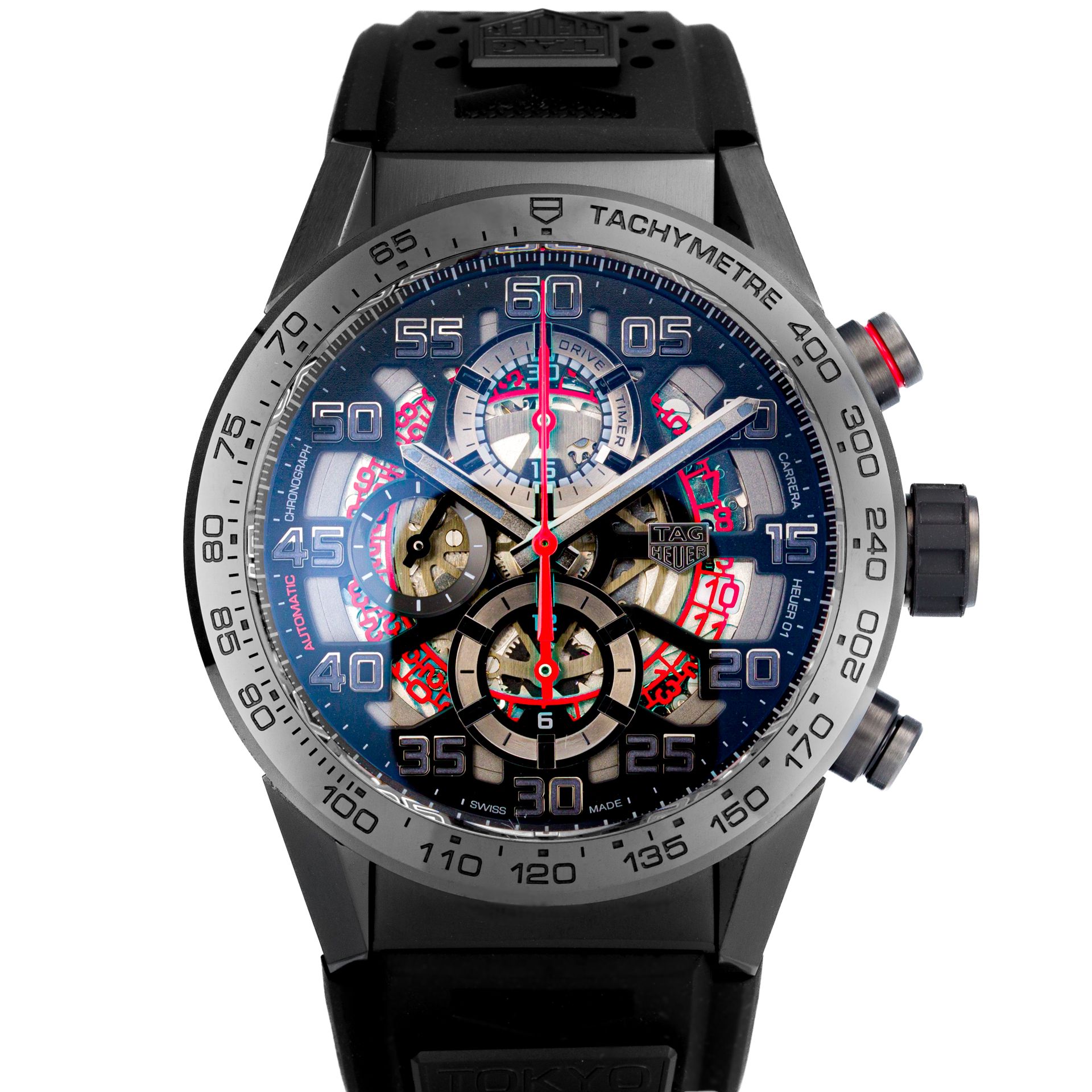 Carrera 01 Tokyo Limited Edition Ceramic Skeleton 43mm - Image 1