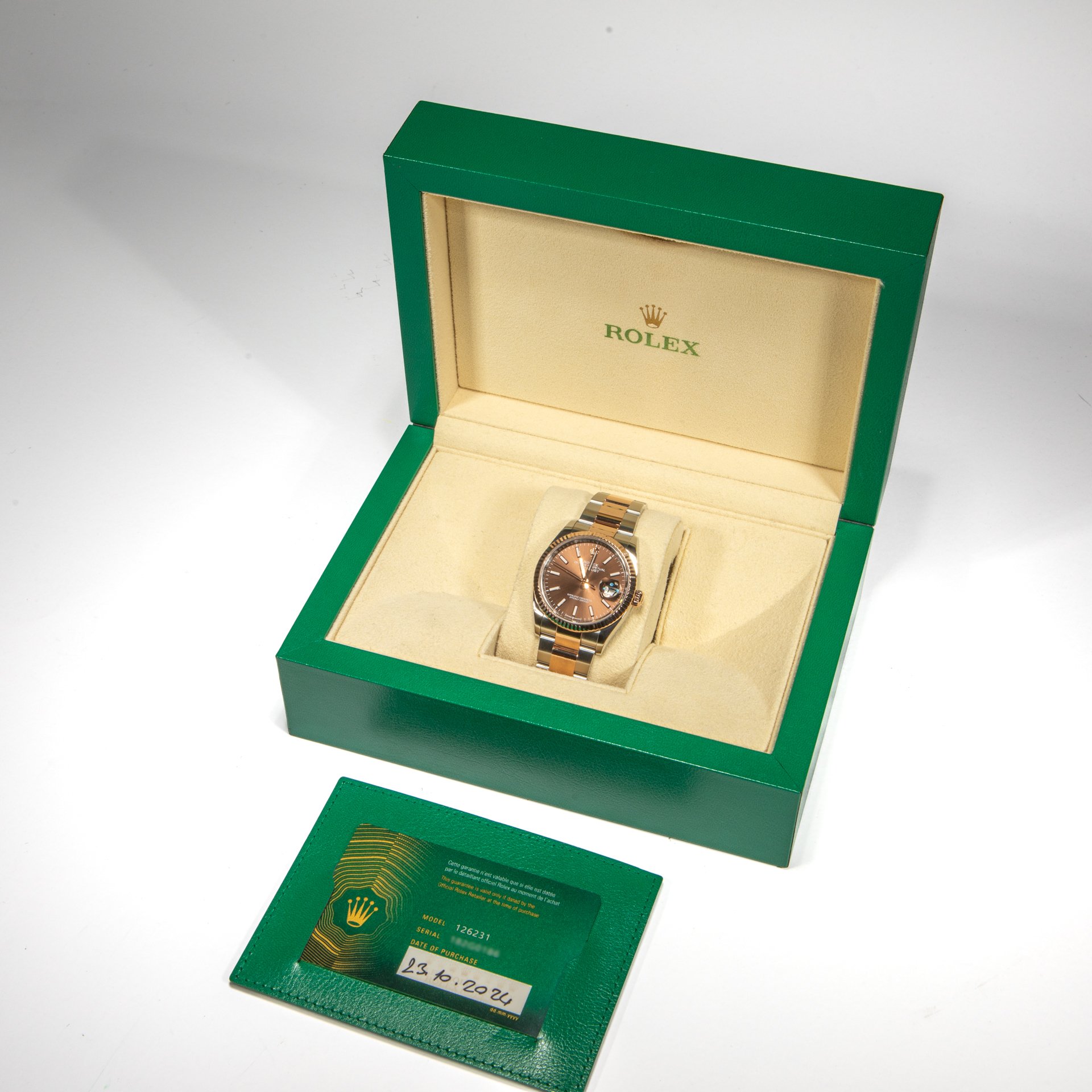 Rolex Datejust 36mm Steel & Rose Gold Chocolate dial - Image 2