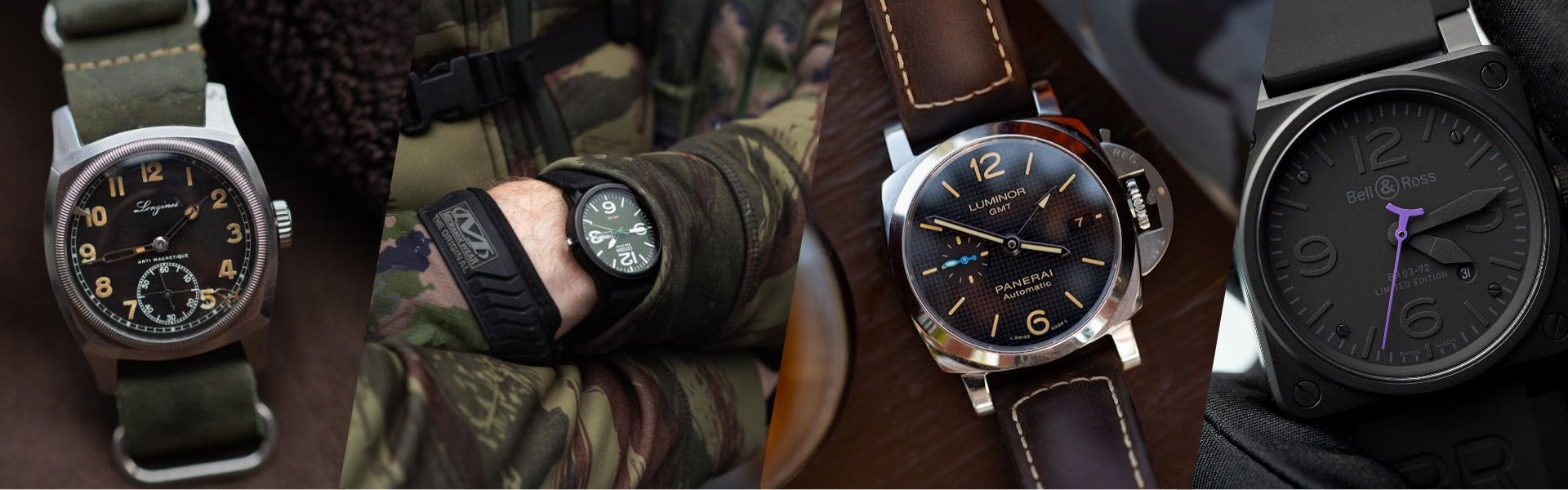 Military Heritage - Experience the rugged durability and functional design of our military heritage collection. These watches draw inspiration from historical military timepieces, combining reliability with tactical functionality.