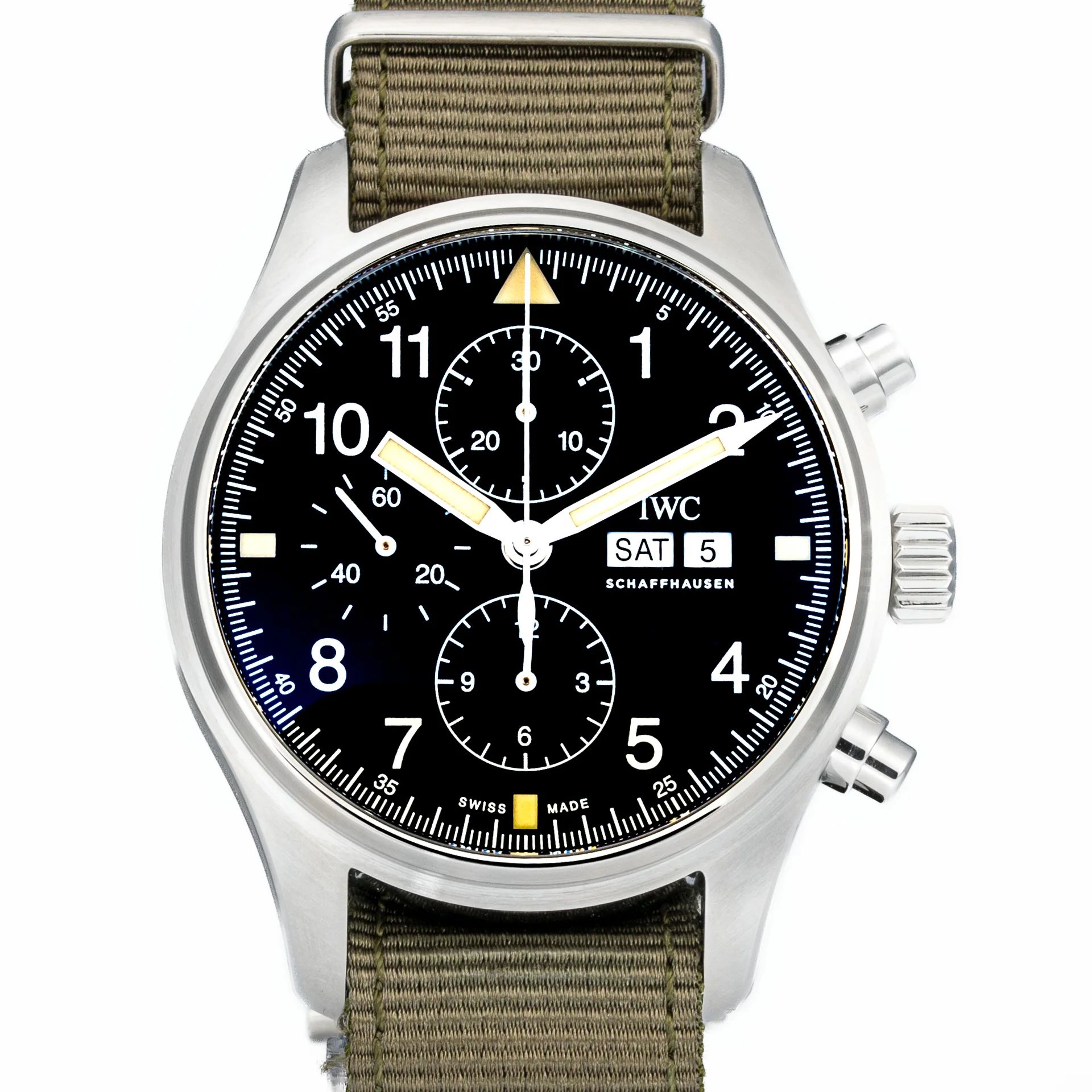 IWC Schaffhausen Pilot's Watch Chronograph 43mm IW377724 Steel black 2020