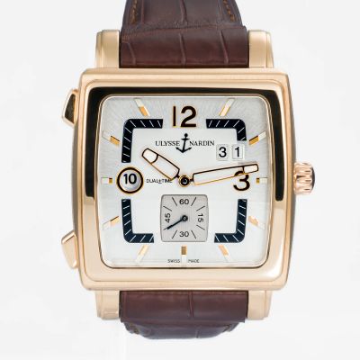 Ulysse Nardin Quadrato Dual Time Rose Gold 246-92 - Very Good condition, 2007