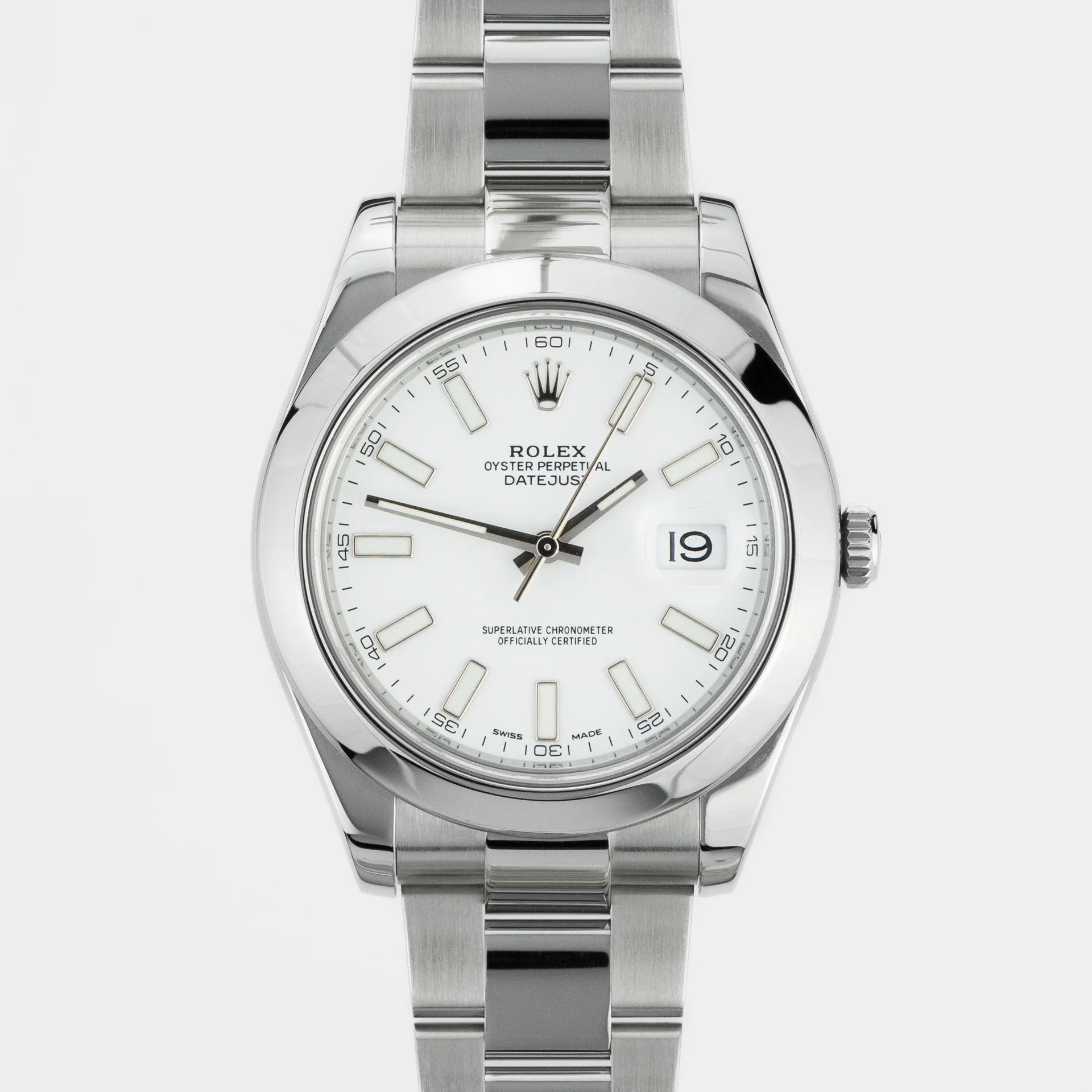 Rolex Datejust II 41 White dial 116300-0003 Steel white 2018