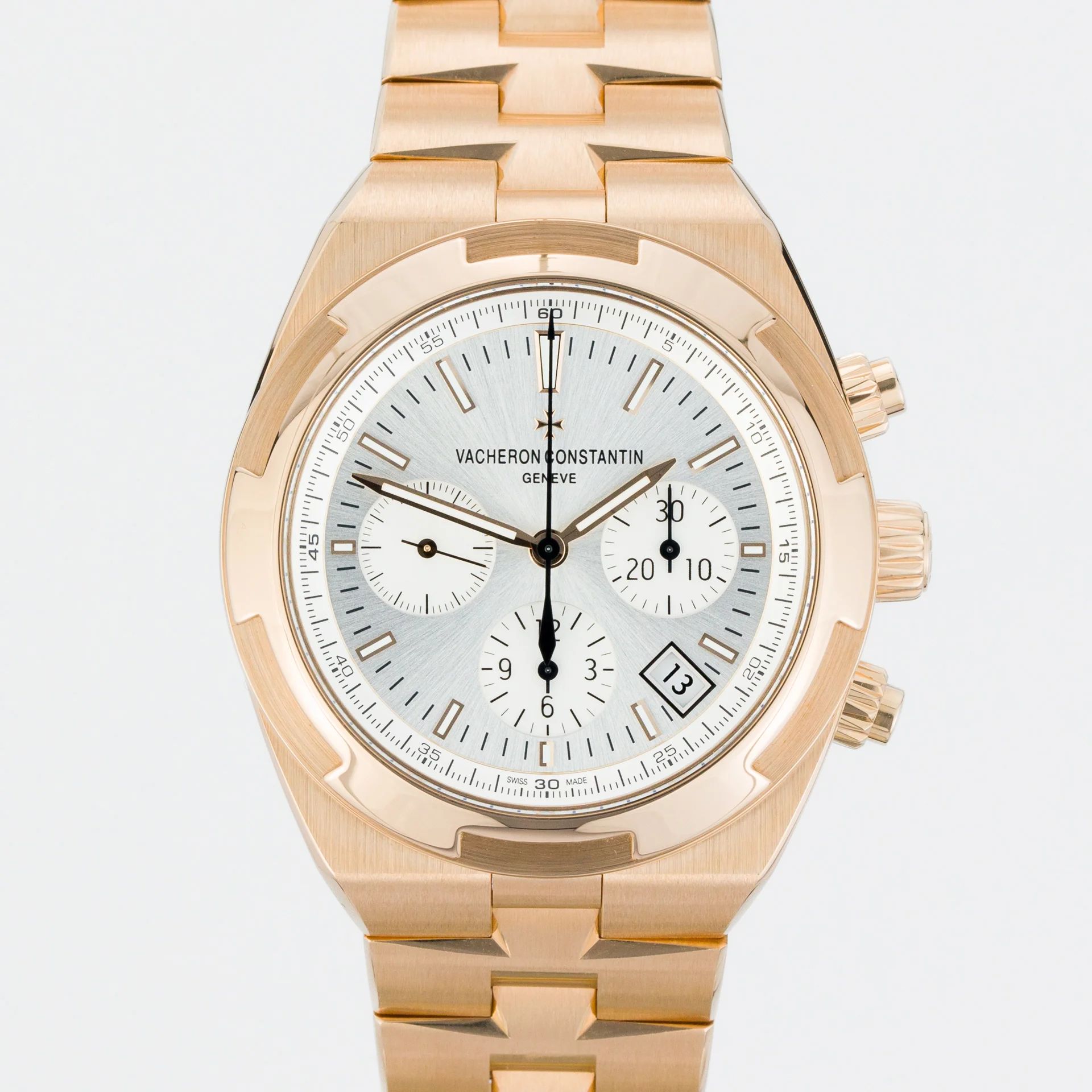 Vacheron Constantin Overseas Chronograph - Full Rose Gold (on bracelet) 5500V/000R-B074 Rose Gold silver 2022