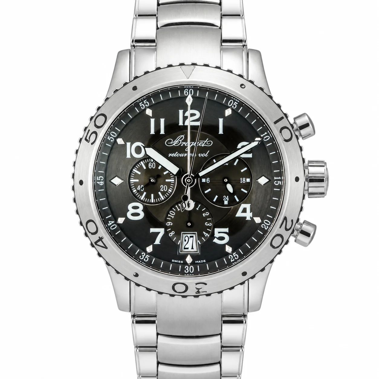Breguet Type XXI Flyback Chronograph 3810ST/92/SZ9 Steel Grey