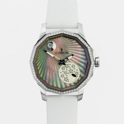 Corum Admiral's Cup Legend 38 Mystery Moon MoP dial 384.101.47/F149 AN01 - New/Mint condition, 2025