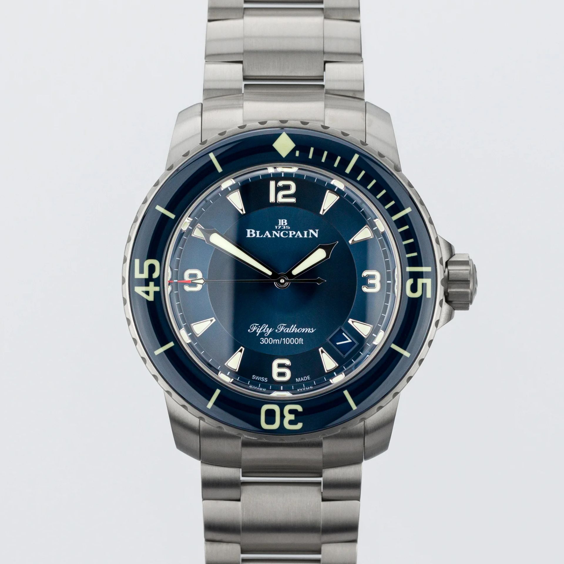 Blancpain Fifty Fathoms Automatique 5015-12B40-98B Titanium blue 2024