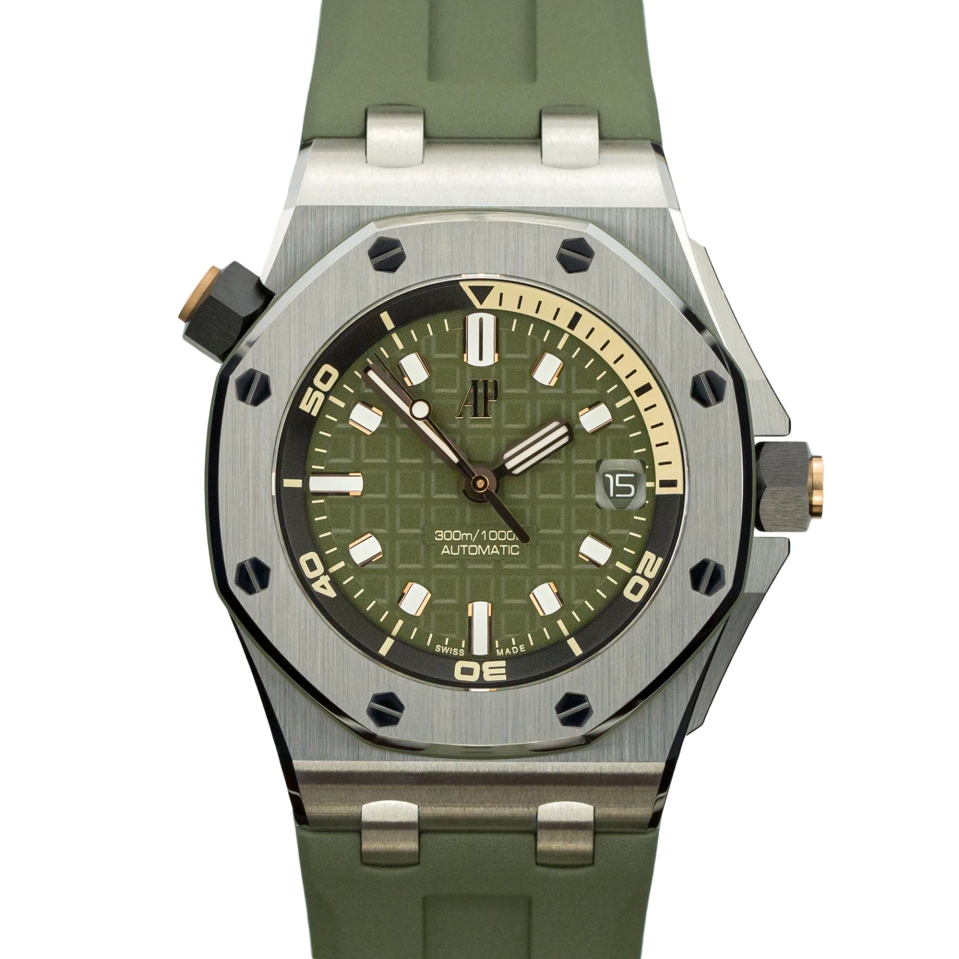 Audemars Piguet Royal Oak Offshore Diver 'Khaki Green' 15720ST.OO.A052CA.01 Steel Green 2022