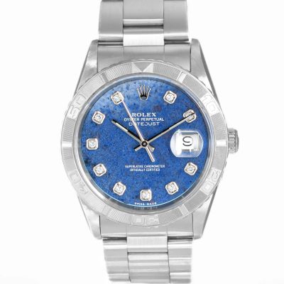Rolex Datejust Turn-O-Graph Sodalite Diamonds dial 16264 - Very Good condition, 2002