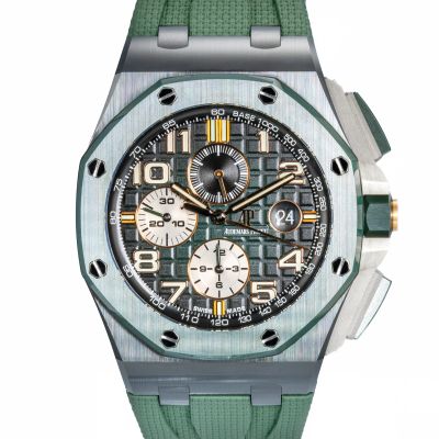 Audemars Piguet Royal Oak Offshore Chronograph 'Smoked Green' 26405CE.OO.A056CA.01.A - Very Good condition, 2020