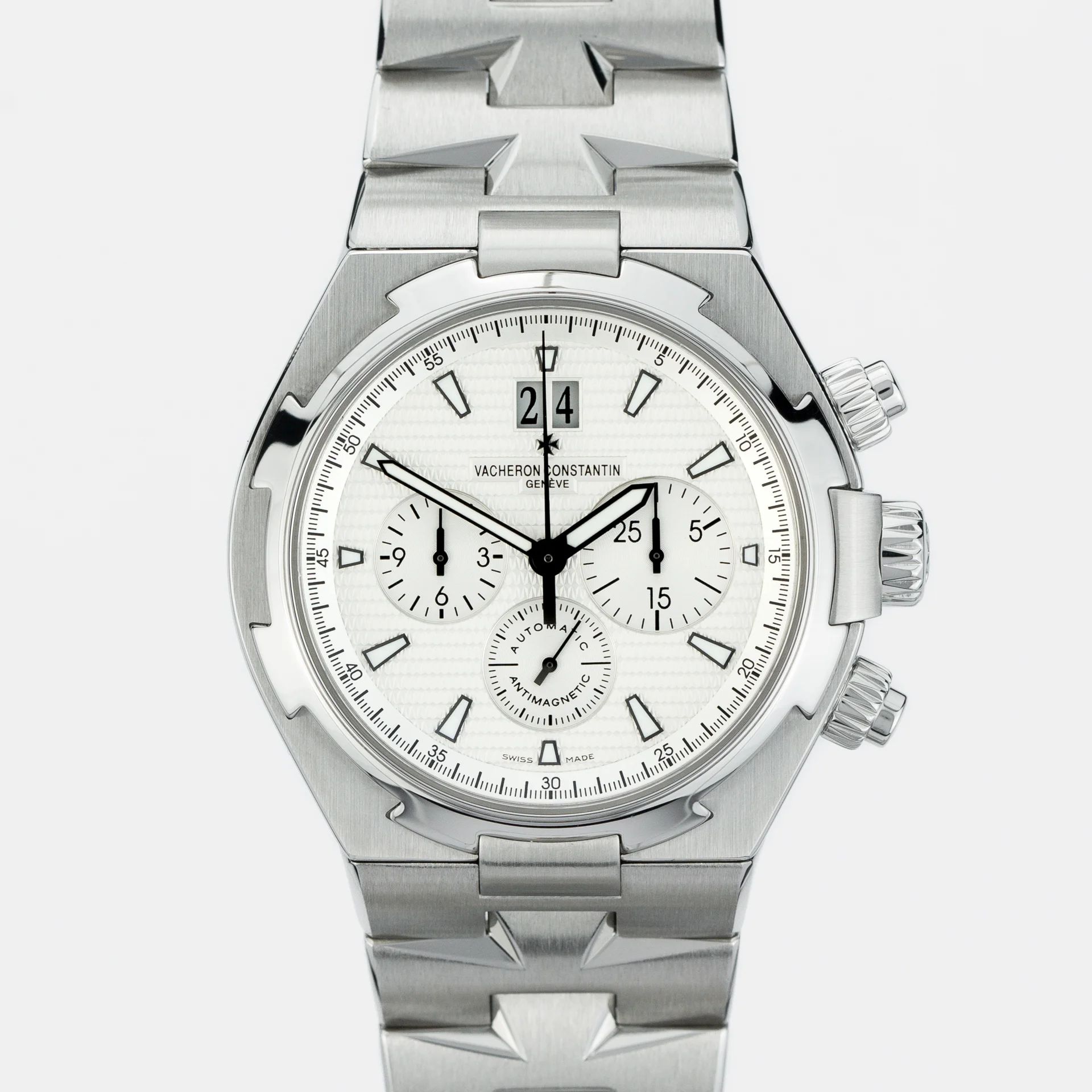 Vacheron Constantin Overseas Chronograph 42mm 49150/B01A-9095 Steel Silver