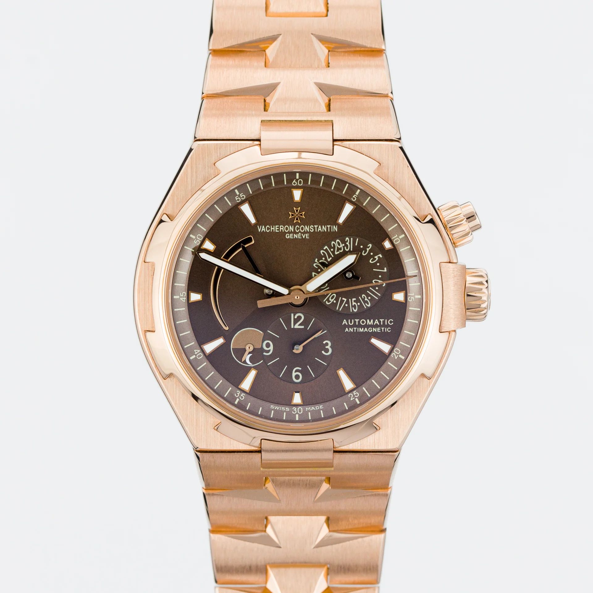 Vacheron Constantin Overseas Dual Time Pink Gold 47450/B01R-9229 Rose Gold brown 2007