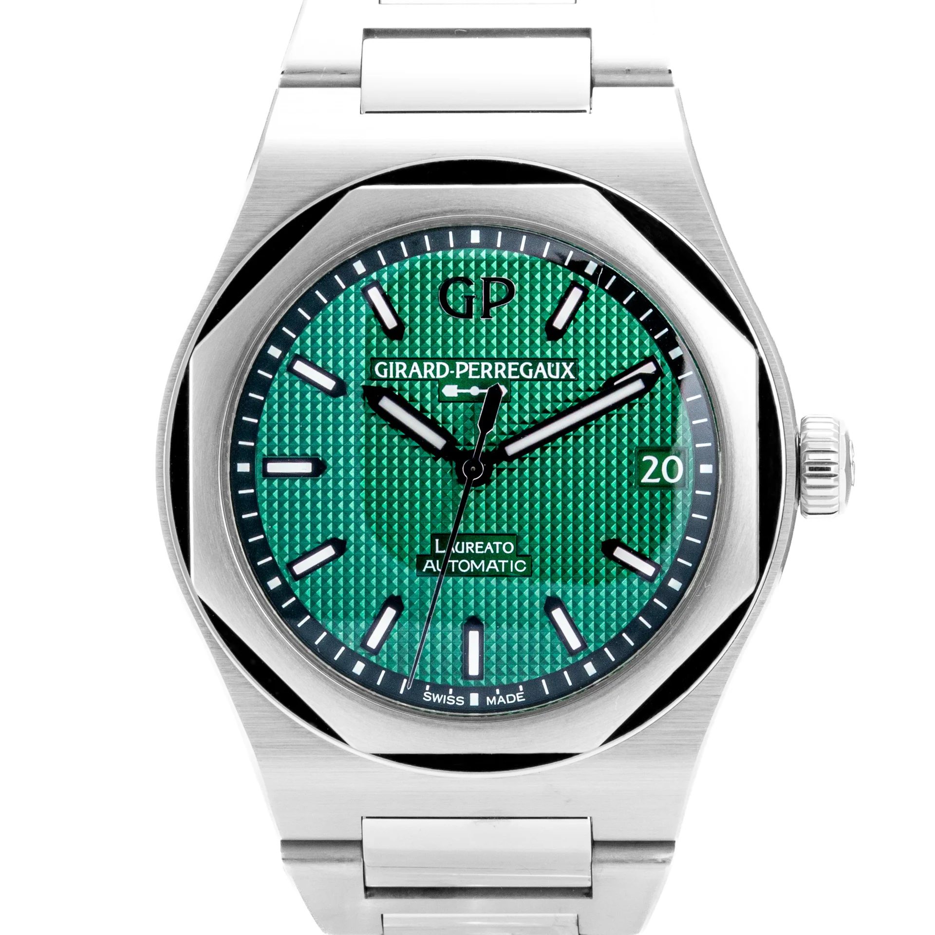 Girard-Perregaux Laureato 42mm Green dial 81010-11-3153-1CM Steel green 2023