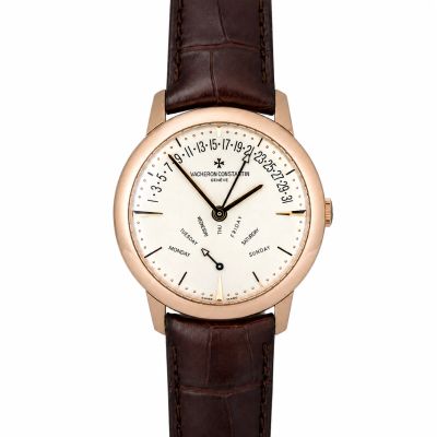Vacheron Constantin Patrimony Retrograde Day-Date Rose Gold 86020/000R-9239 - Very Good condition, 2014