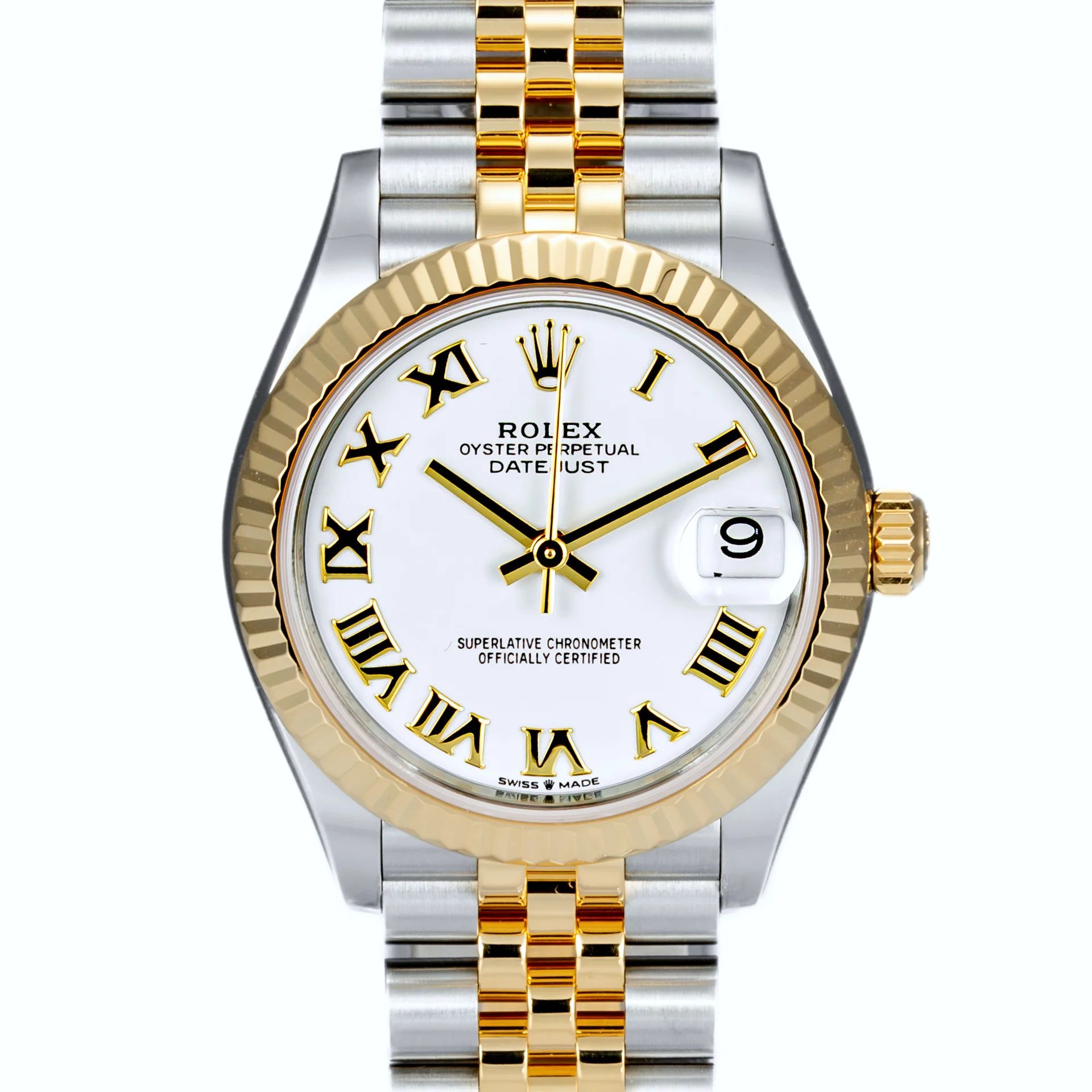 Rolex Datejust 31mm White Roman dial 278273-0001 Gold Steel White 2025
