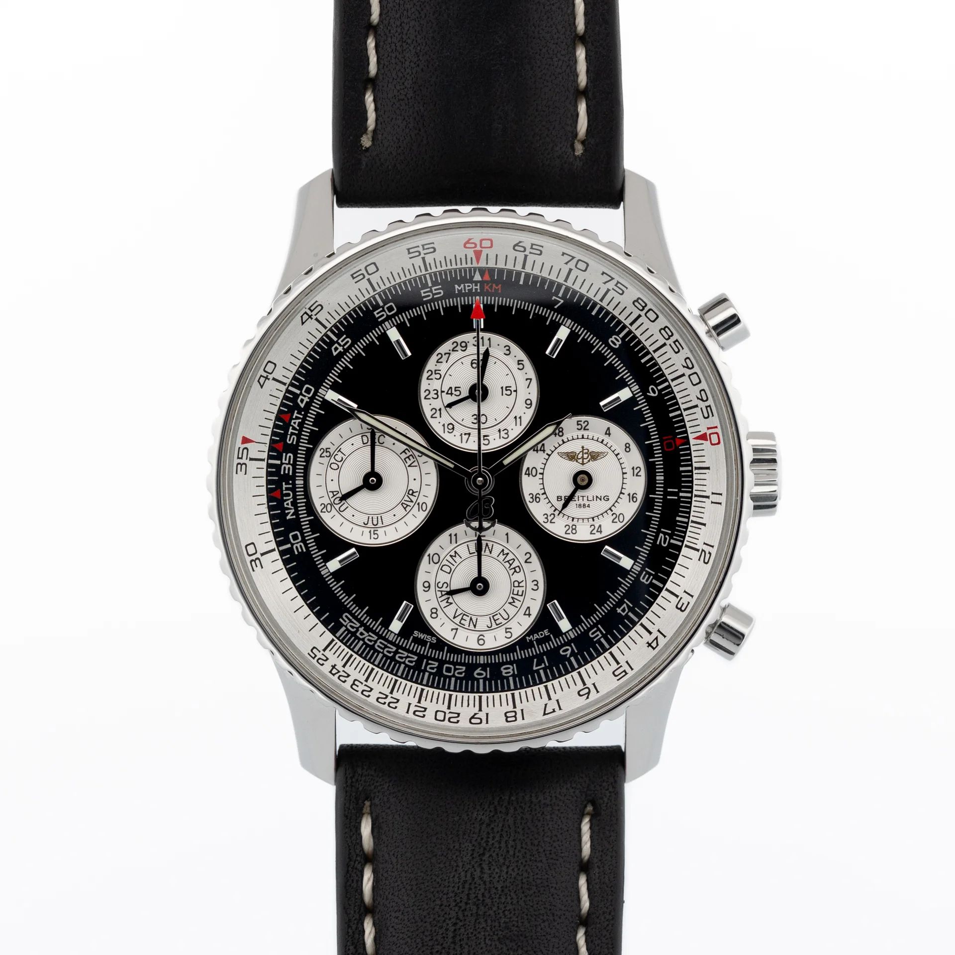 Breitling Navitimer 1461 Perpetual Calendar - Serviced 2024 A38022 Steel Black 1997