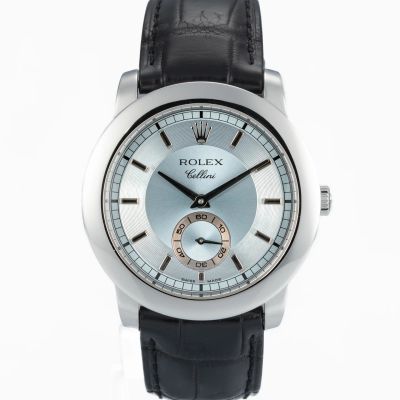 Rolex Cellini Platinum 'Frozen Blue' 5241 - New/Mint condition, 2006