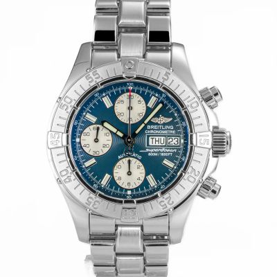 Breitling SuperOcean Chronograph Blue dial A13340 - Very Good condition