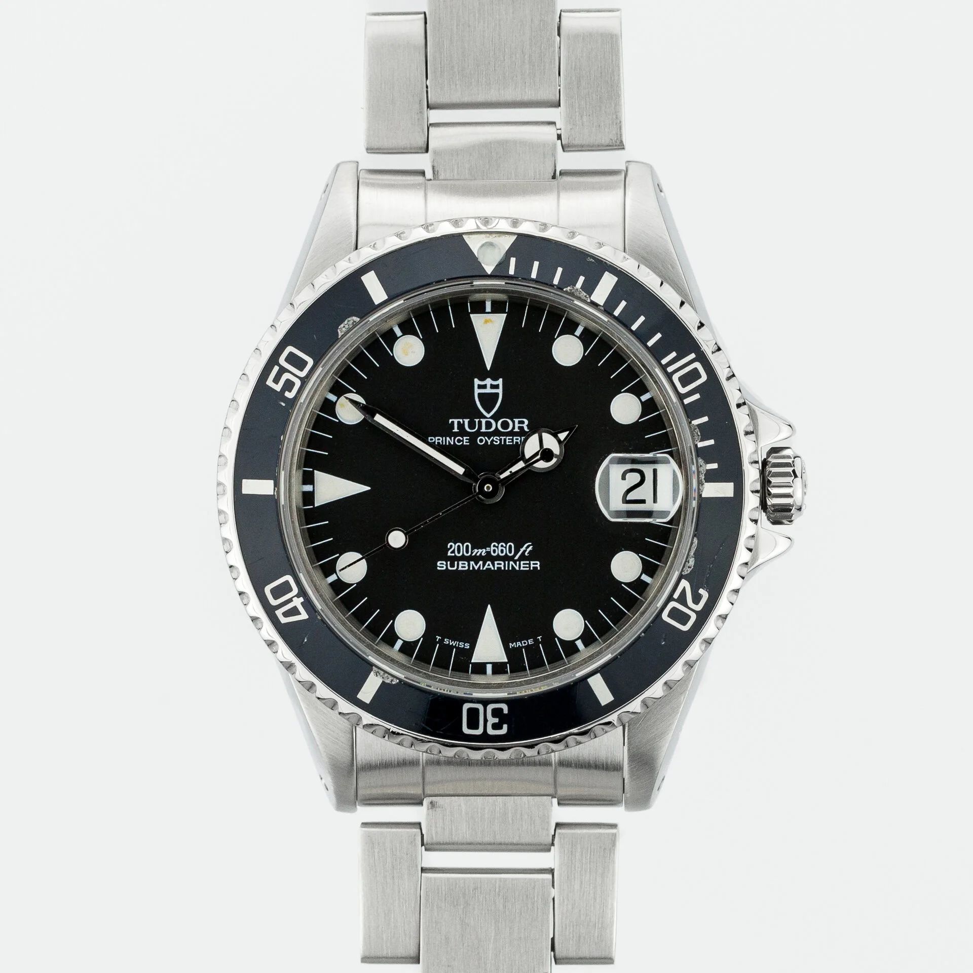 Tudor Submariner Prince Oyster from 1996 75090 Steel black 1996
