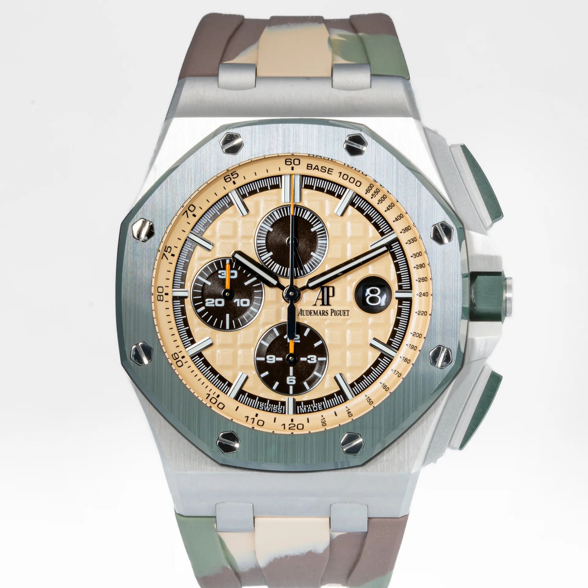 Audemars Piguet Royal Oak Offshore Chronograph 'Combat' Khaki Green 26400SO.OO.A054CA.01 Steel Champagne 2018