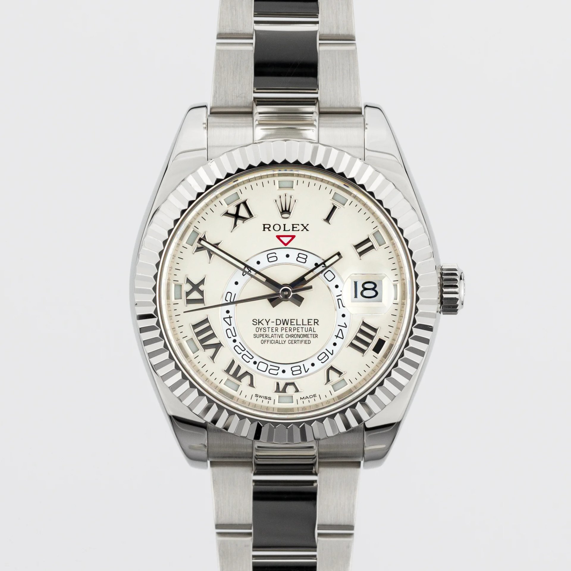 Rolex Sky-Dweller White Gold Ivory Roman dial - 326939-0001