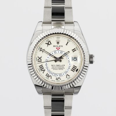 Rolex Rolex Sky-Dweller White Gold Ivory Roman dial 326939-0001 - Very Good condition, 2015
