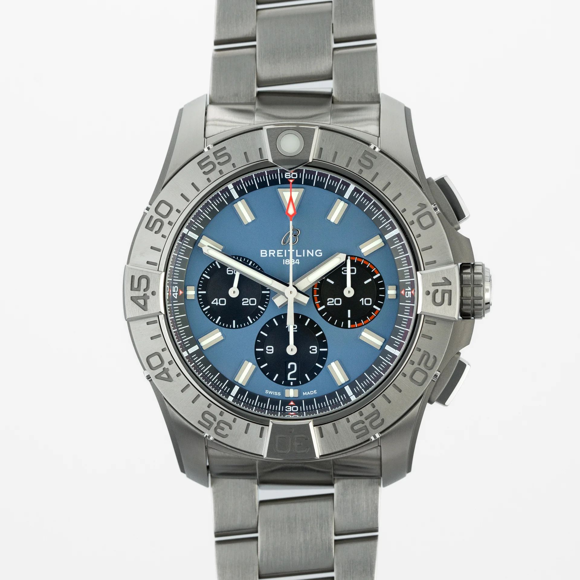 Breitling Super Avenger B01 Chronograph 46mm Ti EB0148101C1E1 Titanium blue 2024