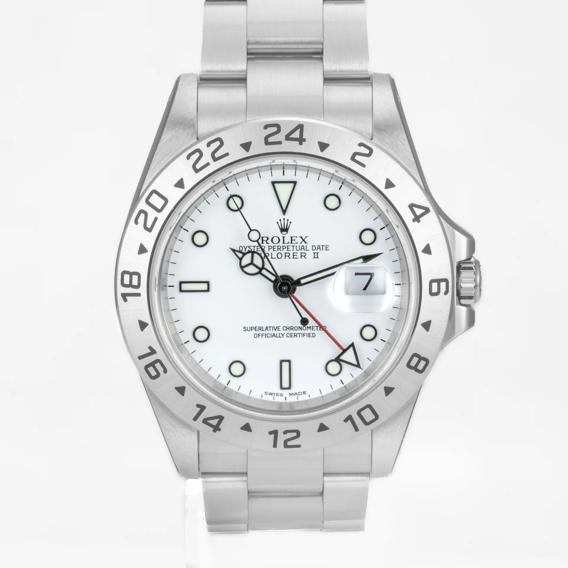 Rolex Explorer II SuperLuminova 'Polar' 16570-0003 Steel white 2002