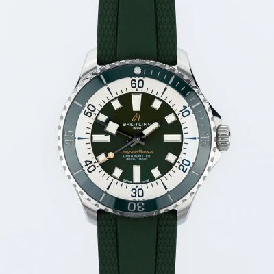 Breitling SuperOcean Automatic 44 Green dial A17376A31L1S1 - New/Mint condition