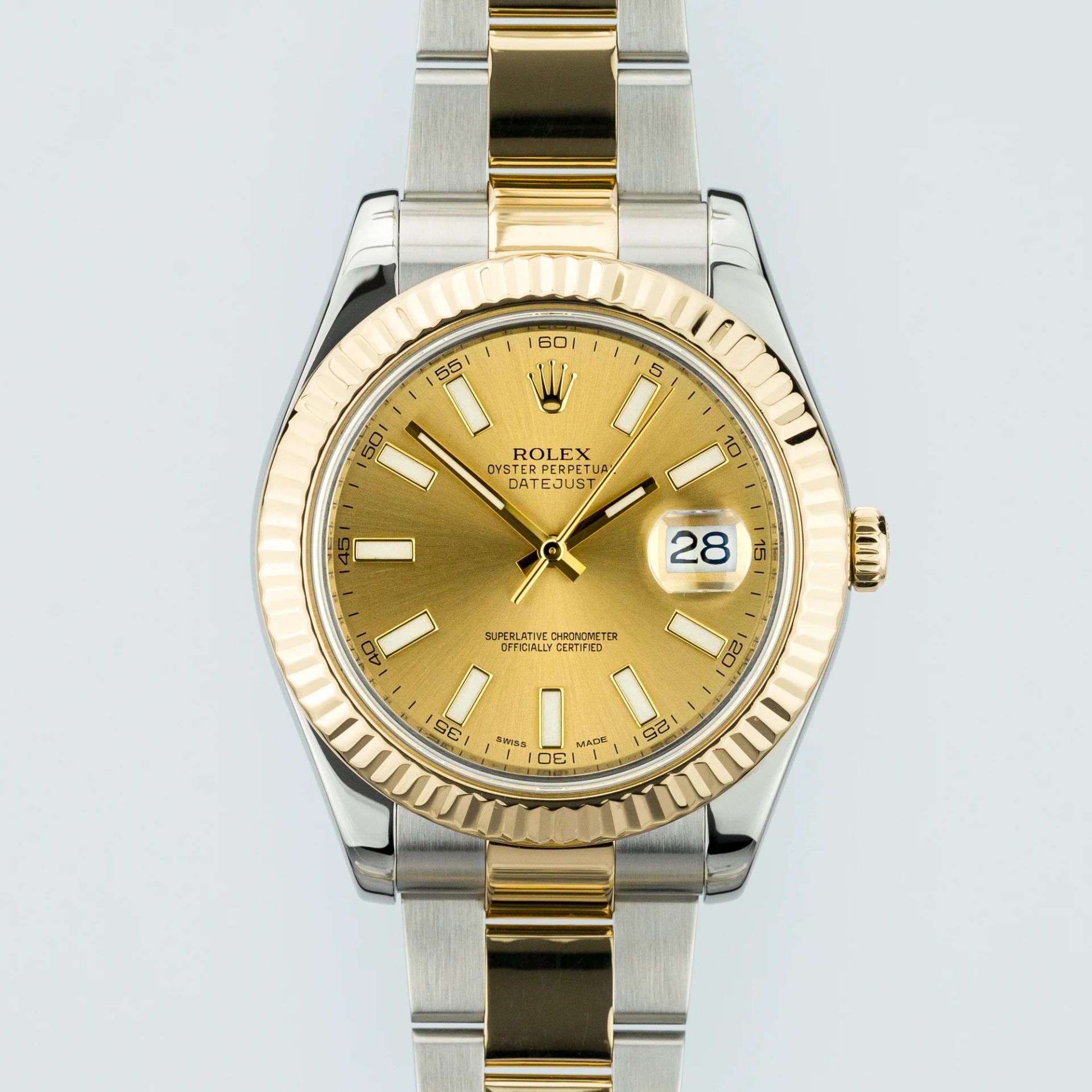 Rolex Datejust 41 Champagne dial 116333-0006 Gold Steel Champagne