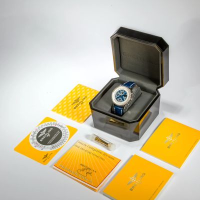 Breitling Navitimer Montbrillant Olympus Chronograph Blue dial A1935012/C667 - Alternate view