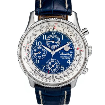 Breitling Navitimer Montbrillant Olympus Chronograph Blue dial A1935012/C667 - Very Good condition, 2006
