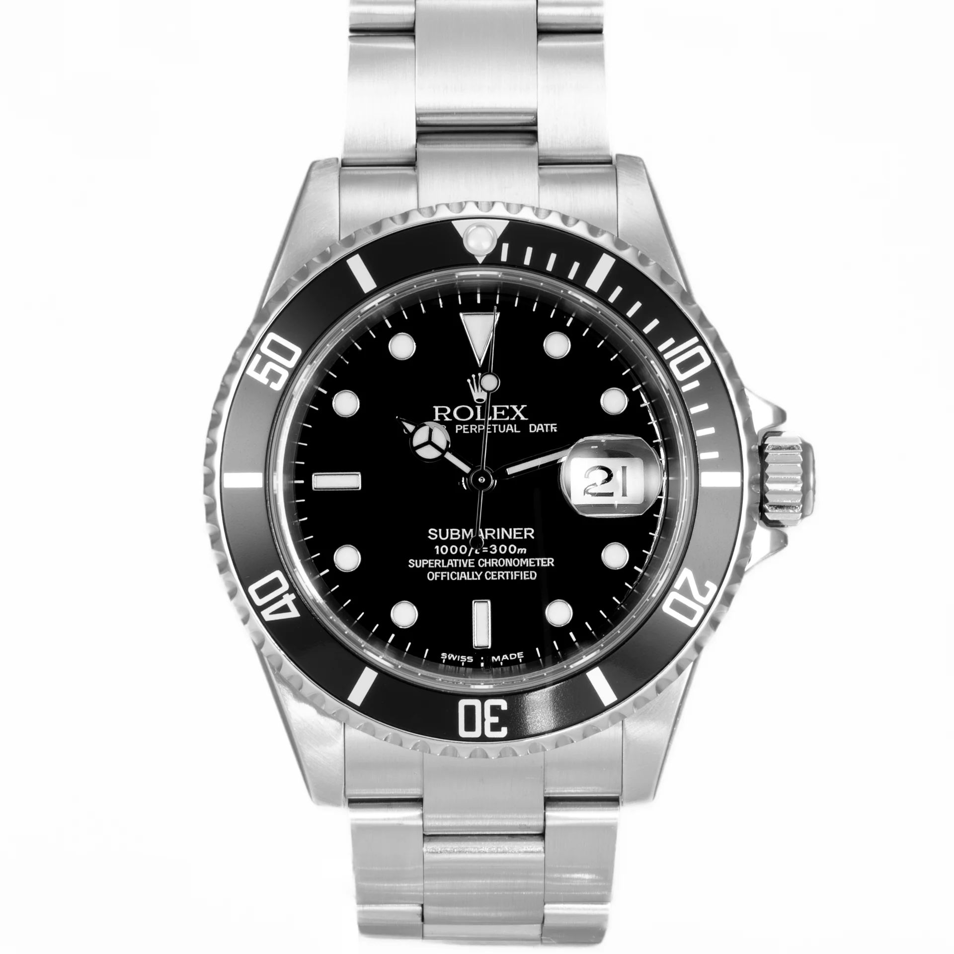Rolex Submariner Date SuperLuminova Full set 16610 Steel Black 2007