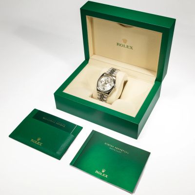 Rolex Datejust 36 Silver Floral dial on Jubilee 116200-0085 - Alternate view